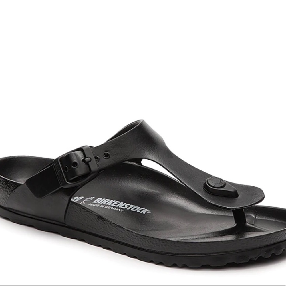 Brand new black rubber Birks size 10 in woman’s